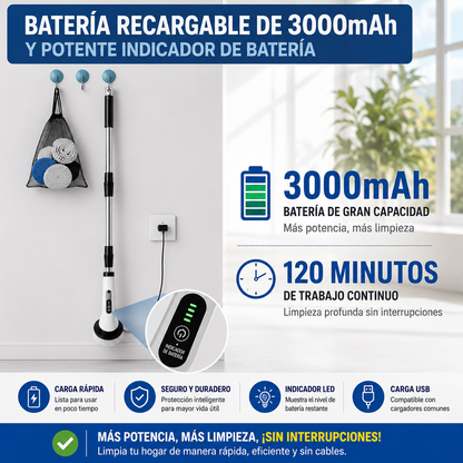 Cepillo eléctrico limpieza 9 en 1